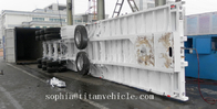 Titan flatbed semitrailer ,40feet platform trailer for container,container flatbed semi trailer supplier