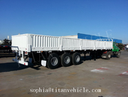 Titan flatbed semi trailer with sidewall ,3 axle fence flatbed semitrailer and max load 40tons supplier