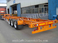 Titan 3axle 40ft container trailer chassis for loading weight 40tons supplier