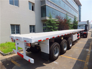 tri axle flatbed trailer ,flatbed trailer with container lock,3 axle 40ft flatbed trailer supplier