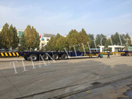 Titan Extendable4 line 8 axle lowbed trailer for sale，Lengthening and widening vehicle，High and low flat plate supplier