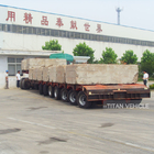 TITAN 120 ton 80 ton Low Flat Bed Trailer with 5 axles 7 axles supplier
