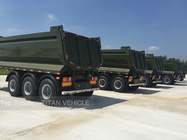 HYVA 196 hydraulic cylinder High strength steel dump truck trailer 100tons ，3 axle BPW axle and WABCO system supplier