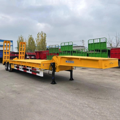 Heavy Haul  2/3/4 Axle Semi Low Bed Truck Trailer 40/60/80 Tons for Sale in Congo supplier