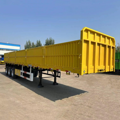 China 40ft Flatbed Semi Trailer Equipment with Side Walls for Sale Near Me