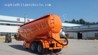 2 axle cement tank trailer for transporting 30tons cement,27CBM cement trailer supplier