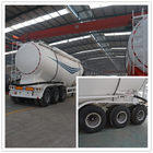 Titan 3 axle V type powder tanker car , 67cubic metre 80tons bulk cement tanker trailer for transporting gesso supplier