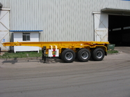 20ft , 40ft , 45ft  , 53ft  container trailer chassis , 3 axle skeleton container trailer supplier