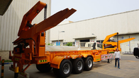 40ft container trailer side loader self loading container crane trailer price supplier