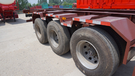 Titan 40 ft semi trailer skeleton with leaf spring ,  3 axles Container Trailer Chassis , extendable container trailer supplier