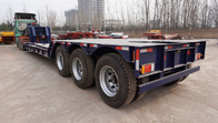TITAN Detachable Gooseneck 80 Ton Lowboy Trailer for transport excavator supplier