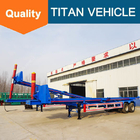TITAN  tipping container chassis , 40ft container 45 ° container tipping trailer supplier