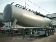 TITAN 60m3 Dry cement tank trailer 4 axle 80 tons capacity cement bulkers for Pakistan supplier