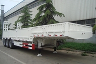Titan tri axle 60 tons low loader trailer , low bed semi trailer 80T with side wall supplier