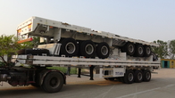 Titan 3 axle fence flatbed semi trailer with sidewall with max load 40tons supplier