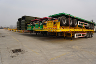 TITAN 2 unit 40ft flatbed trailer put in HQ40 container for Shipping supplier
