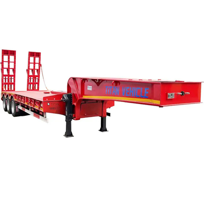 Hot Sale 40/60/80 Ton Low Loader Truck Trailer | Tri Axle Low Loader for Sale in Zinbabwe supplier