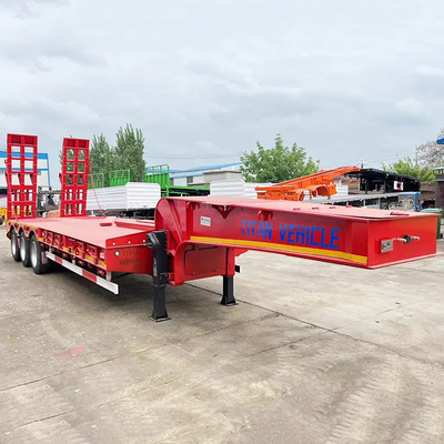 Hot Sale 40/60/80 Ton Low Loader Truck Trailer | Tri Axle Low Loader for Sale in Zinbabwe supplier