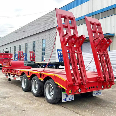 Hot Sale 40/60/80 Ton Low Loader Truck Trailer | Tri Axle Low Loader for Sale in Zinbabwe supplier