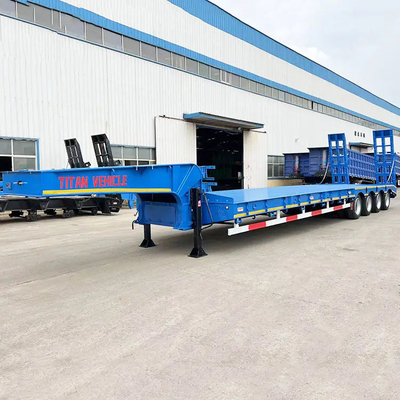 Factory Price 4 Axle Lowbed Truck Trailer for Sale | 100 Ton 4 Axle Semi Trailer Lowbed for Sale Price in Zimbabwe