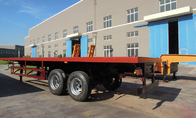 2 Axles heavy duty flatbed container trailer  | TITAN VEHICLE supplier