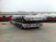 150T  4 line 8 axle low bed trailer with 2 line 4 axle dolly | TITAN VEHICLE supplier