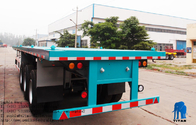 Tri Axle (Fuwa Brand)  container flatbed trailer no siding   | TITAN VEHICLE supplier