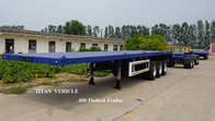 40ft 40t container flatbed trailer for sale | TITAN VEHICLE supplier