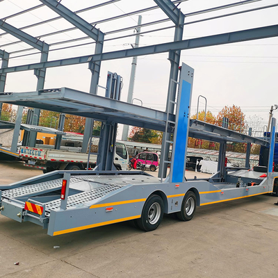 2 Axle Car Carrier Trailer Truck Car Hauler Car Transport Trailer European style for Sale in Russia supplier