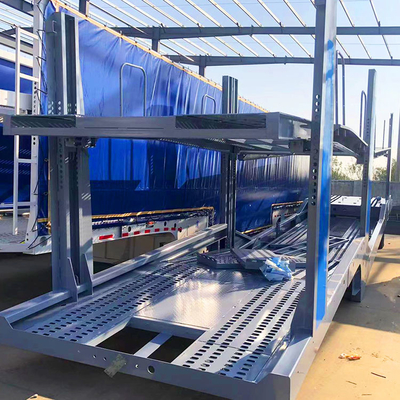 2 Axle Car Carrier Trailer Truck Car Hauler Car Transport Trailer European style for Sale in Russia