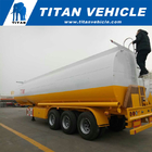 3 Axles 45000L carbon steel Fuel Tank Oil Tanker Gasoline Transport Trailer | TITAN VEHICLE supplier