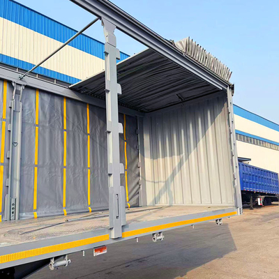 Curtain Side Trailer Curtainsider Dry Van Box Trailer Sliding Curtain Tarpaulin Semi Trailer fo Sale