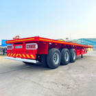 3 axle 40 foot Semi Truck Flatbed Trailer | Flatbed Trailer Manufacturers in Tanzania supplier