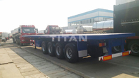 4 axle heavy trailer truck 40ft container flatbed container semi trailer -  TITAN VEHICLE supplier