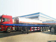 4 axle heavy trailer truck 40ft container flatbed container semi trailer -  TITAN VEHICLE supplier