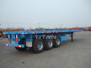 cargo ship vehicle equipment 40 ft. Flatbed Tridem axle Semi Trailer  - TITAN VEHICLE supplier