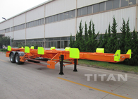 2 axle 40 ft terminal chassis trailer Skeletal container Trailer - TITAN VEHICLE supplier