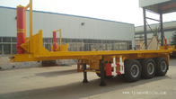 20ft 40ft flatbed dump trailer Platform Container transport Semi-Trailer - TITAN VEHICLE supplier