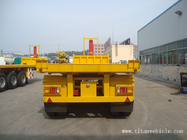 20ft 40ft flatbed dump trailer Platform Container transport Semi-Trailer - TITAN VEHICLE supplier