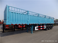 3 axles fence truck trailer cargo semi trailer -TITAN VEHICLE supplier