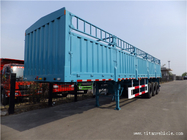 3 axles fence truck trailer cargo semi trailer -TITAN VEHICLE supplier