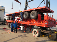container trailer 20 foot 2-axle Flatbed semi-trailer  - TITAN VEHICLE supplier