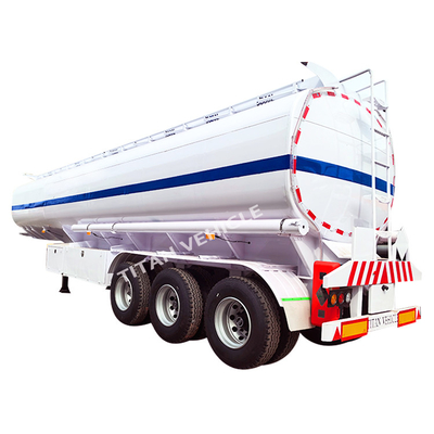 TITAN 3 Axle 42000 Liters Fuel Tank Semi Trailer Oil Diesel Fuel Tanker Trailer for Sale in Ghana