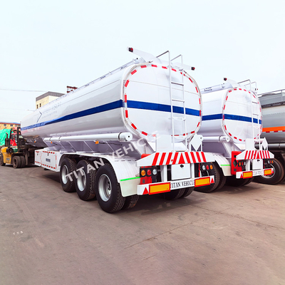 TITAN 3 Axle 42000 Liters Fuel Tank Semi Trailer Oil Diesel Fuel Tanker Trailer for Sale in Ghana