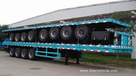 20FT / 40FT length Container Handling Trailers flat bed trailer for sale -  TITAN VEHICLE supplier