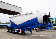 V shaped  50CBM Bulk Cement Tanker Trailer powder material tanker - TITAN VEHICLE supplier