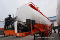Tank trailer for transporting silo and bulk fly ash Aluminum powder and bulk  cement - TITAN VEHICLE supplier