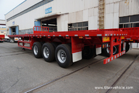Heavy trailer truck 60 ton container semi-trailer Flat-bed trailer for sale  - TITAN VEHICLE supplier