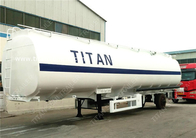 4 axle 47000 liters carbon steel diesel fuel tanker trailers for sale  | Titan Vehicle supplier