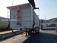 2 axle enclosure of a shape dump trailer for bad road work | TITAN VEHICLE supplier